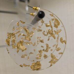 🔥Gold Flake Acrylic Earrings